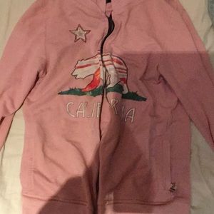 California zip up sweater